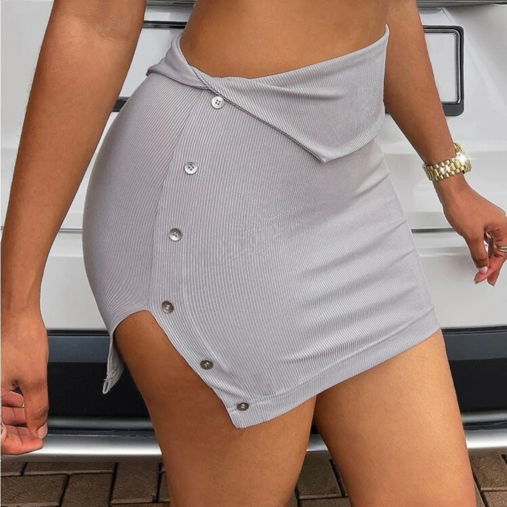 Gray skirt from SHEIN